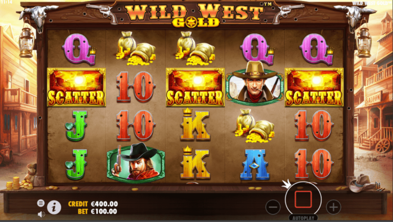 wild west gold รูปแบบเกม